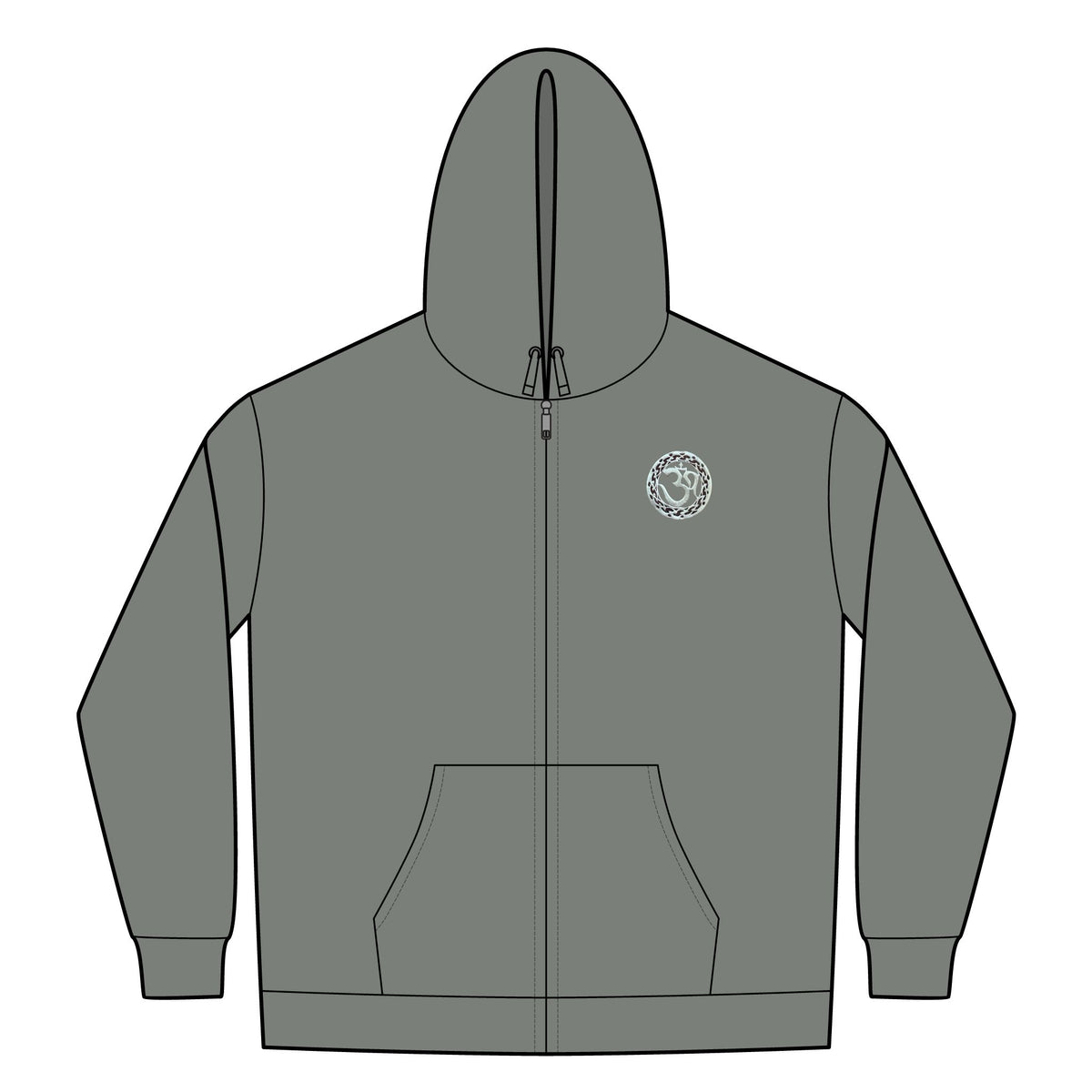 Heavyweight Sherpa-Lined Hooded ॐ Fleece Jacket