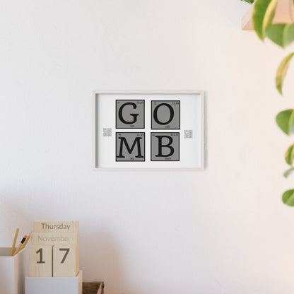 GOMB Posters with Wooden Frame