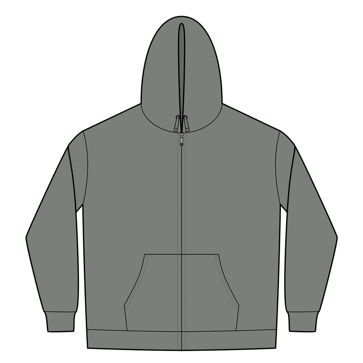 Heavyweight Sherpa-Lined Hooded ॐ Fleece Jacket