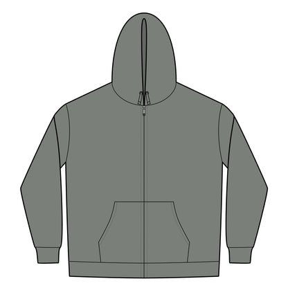 Heavyweight Sherpa-Lined Hooded ॐ Fleece Jacket