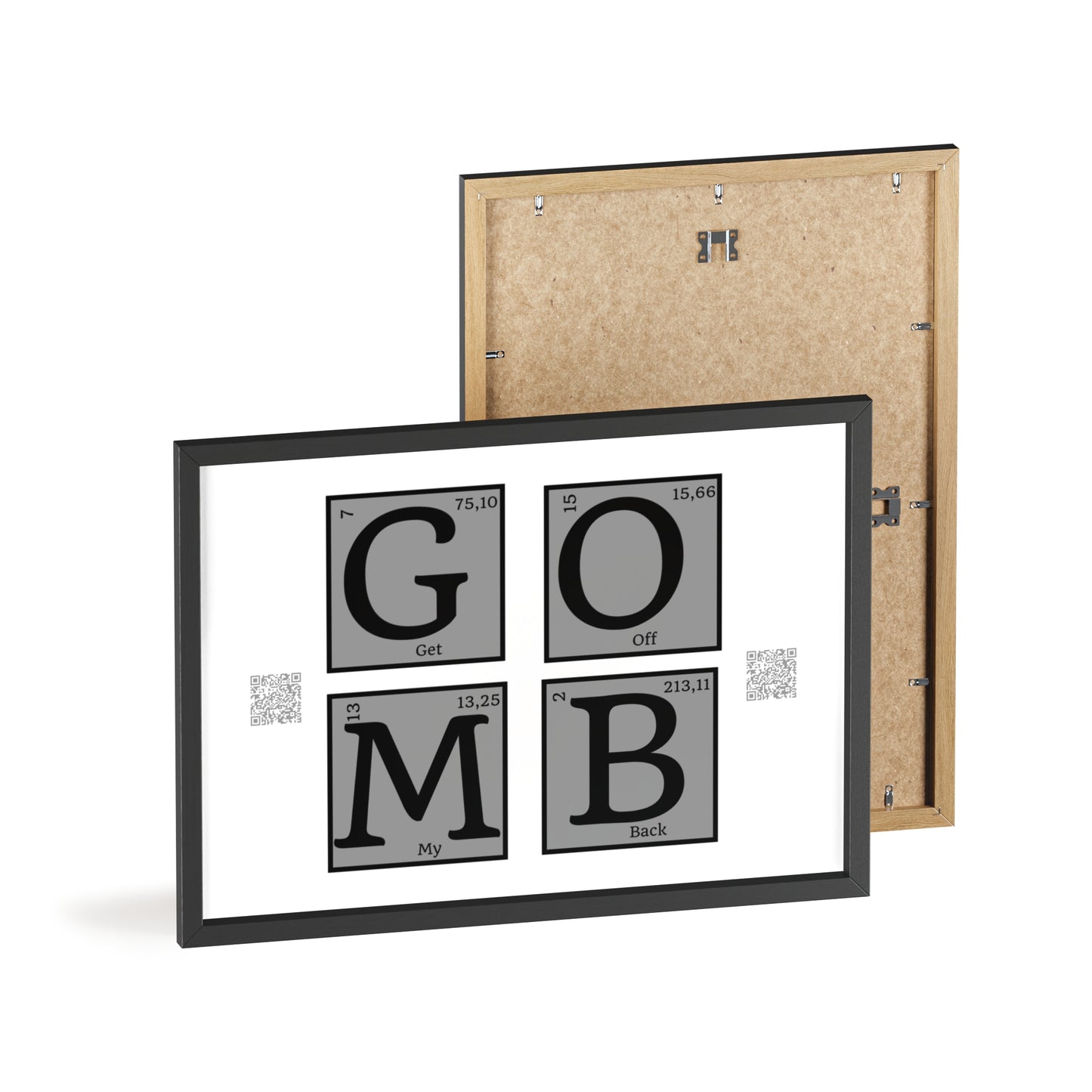 GOMB Posters with Wooden Frame