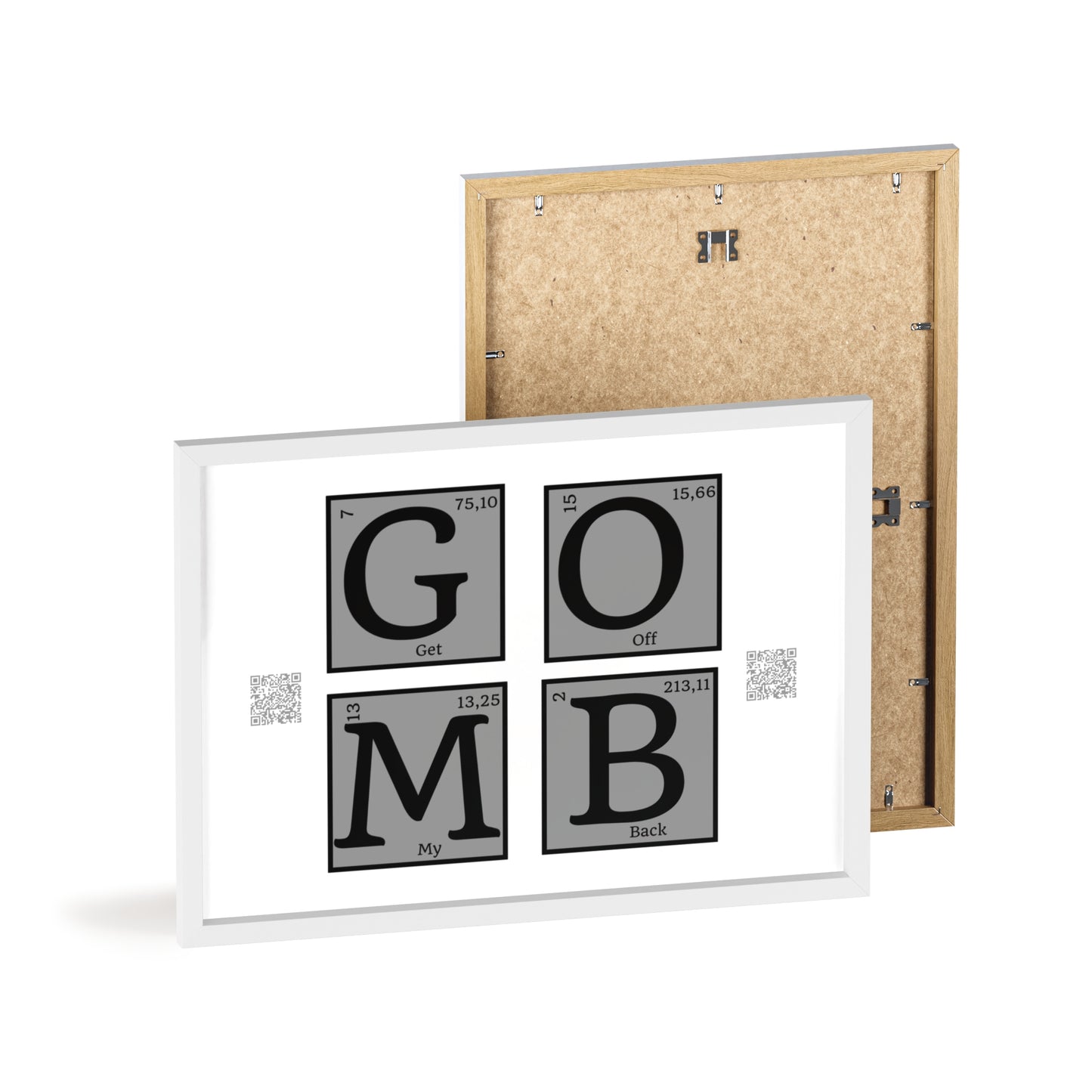 GOMB Posters with Wooden Frame