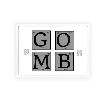 GOMB Posters with Wooden Frame